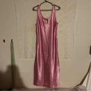 Pink Satin Nightgown